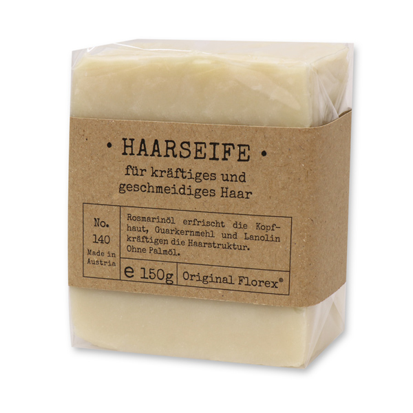 Spezialseife kaltgerührt 150g in Cello "Pure Soaps", Haarseife 