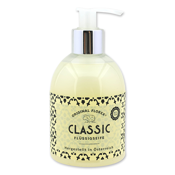 Flüssigseife 250ml im Spender, "Handmade Paper" Classic 