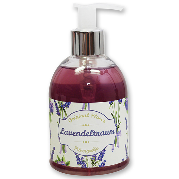 Liquid sheep milk soap 250ml in a dispenser "Lavendeltraum", Lavender 