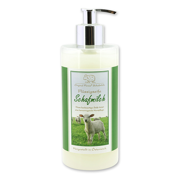 Liquid sheep milk soap 400ml in a dispenser, Classic 