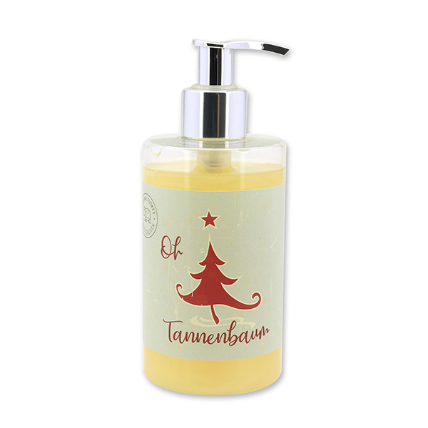 Flüssigseife mit Schafmilch 250ml im Spender "Bunte Festtage Motiv 4", Schneerose 