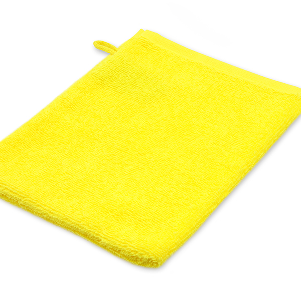 Washcloth 16 x 21 cm, yellow 