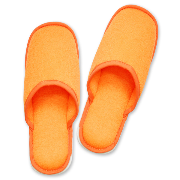 Frottee-Pantoffel, orange 