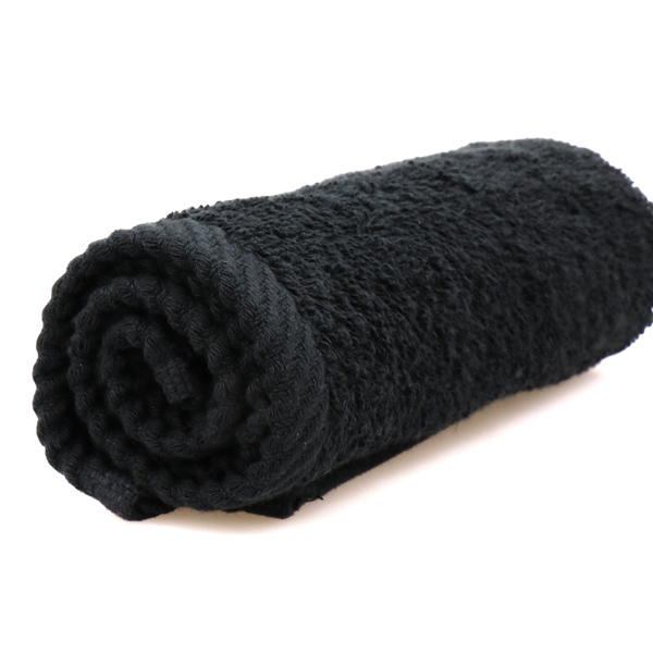 Face towel 30x30cm, black 