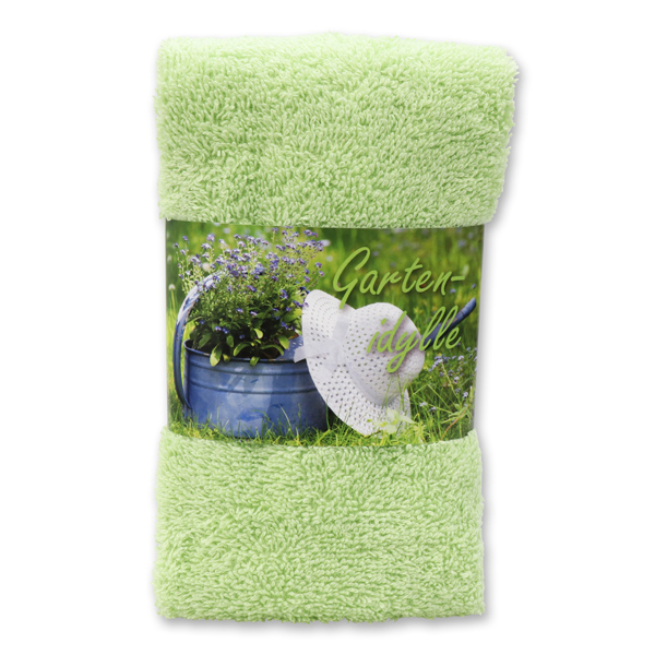 Guest towel 30x50cm "Gartenidylle", green 