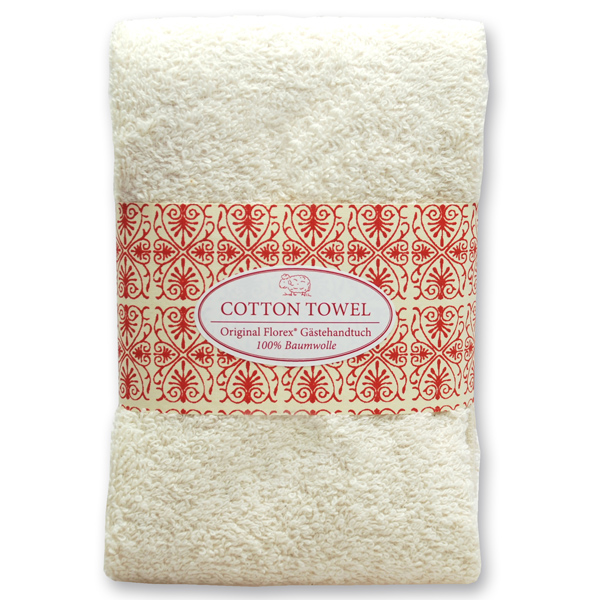 Guest towel 30x50cm "Red Edition", beige 