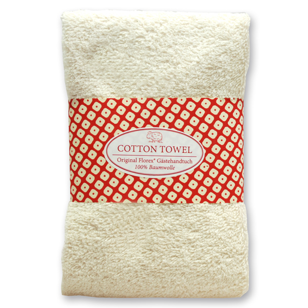 Guest towel 30x50cm "Red Edition", beige 