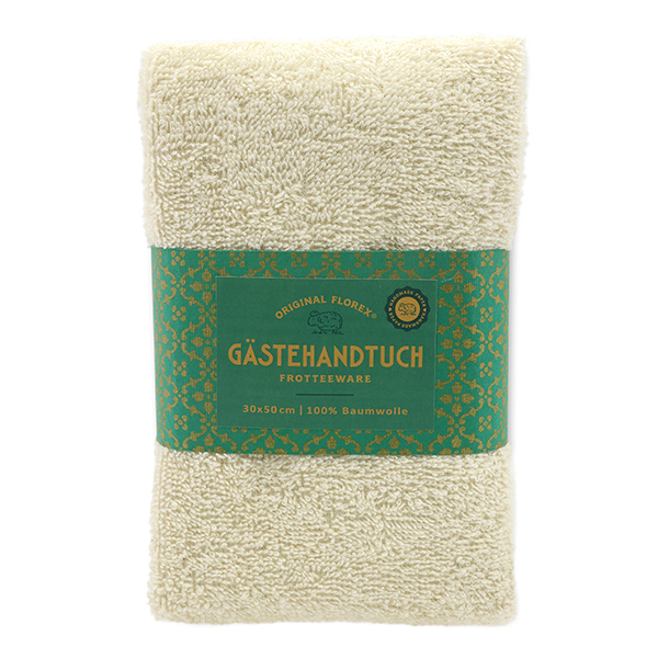 Gästehandtuch 30x50cm, "Handmade Paper" creme 