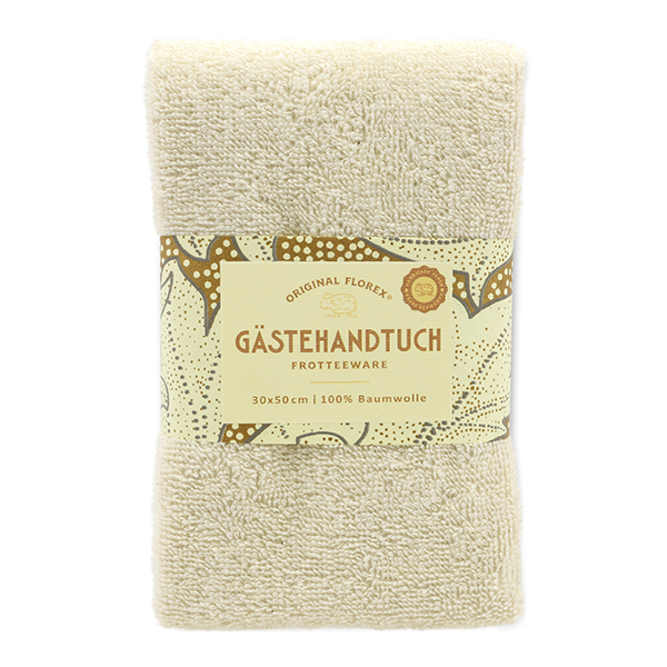 Guest towel 30x50cm, "Handmade Paper" creme 