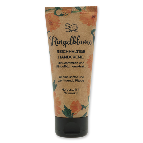 Hand cream with organic sheep milk 75ml "feel-good time", Marigold 