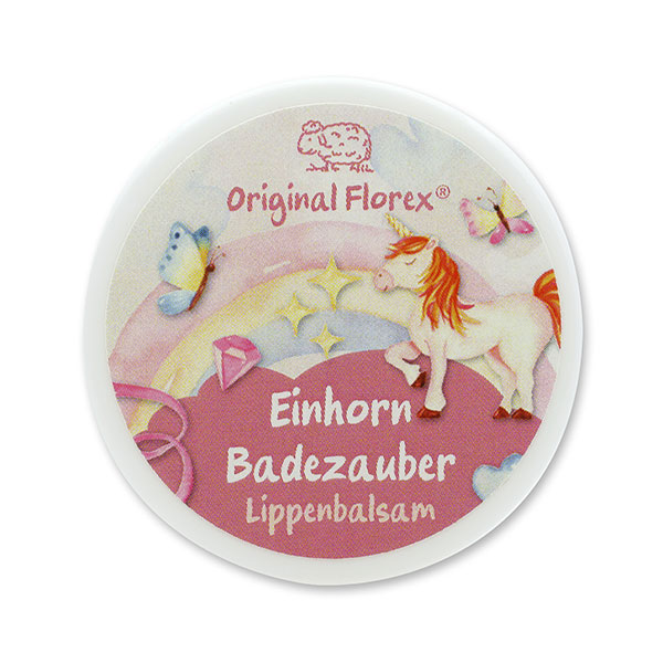 Lippenbalsam 10ml "Einhorn Badezauber", Blütenzauber 