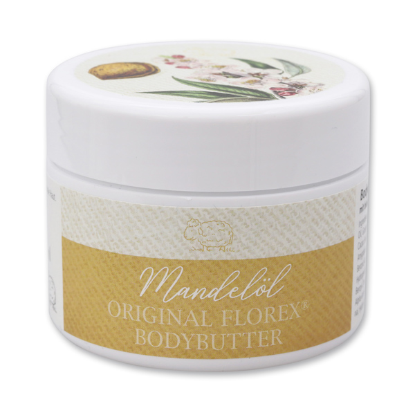 Body butter with organic sheep milk 125ml, Almond Oil 