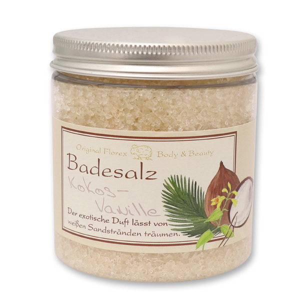 Bath salt 300g in a container classical, Coconut-Vanilla 