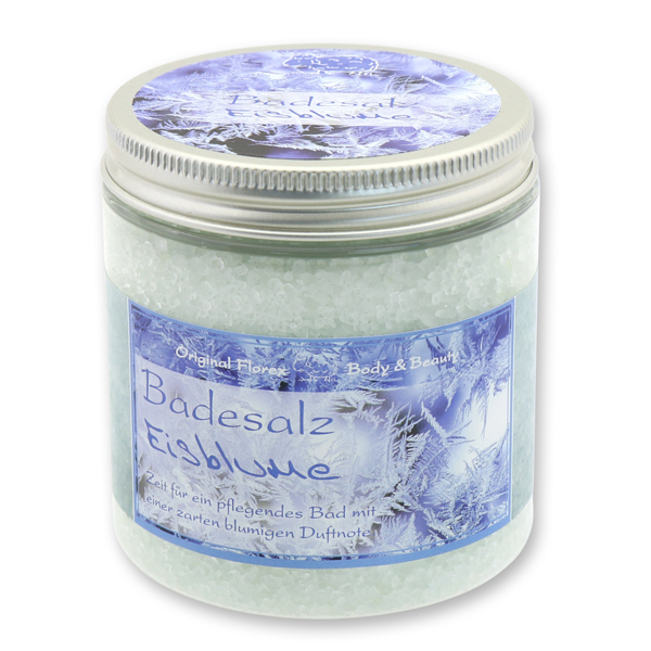 Badesalz 300g in der Dose modern, Eisblume 