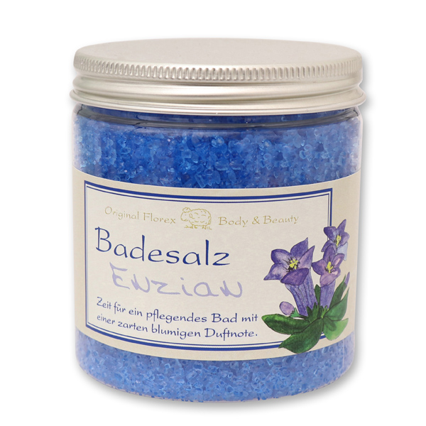 Bath salt 300g in a container classical, Gentian 