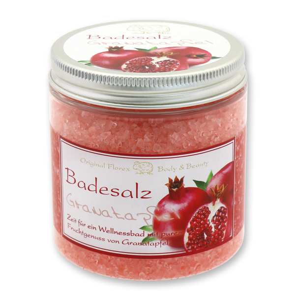 Badesalz 300g in der Dose modern, Granatapfel 