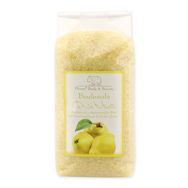 Bath salt 1kg in a cellophane bag, Quince 