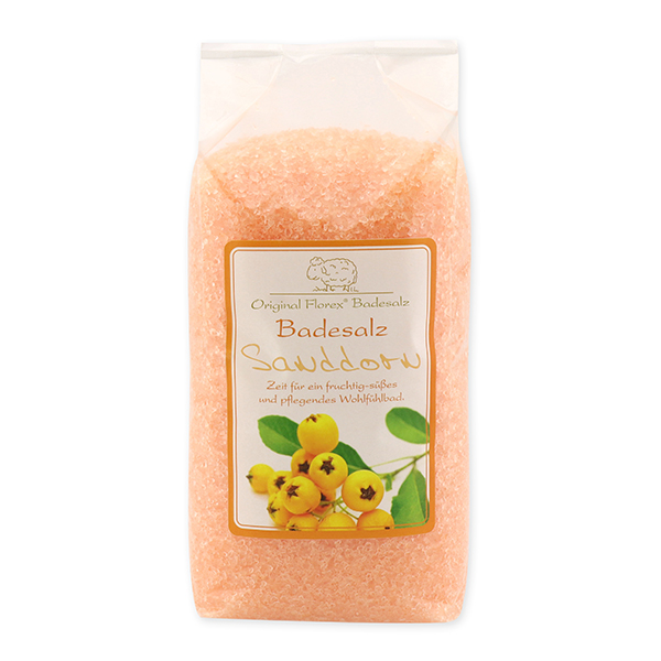 Badesalz 1kg in Cello, Sanddorn 