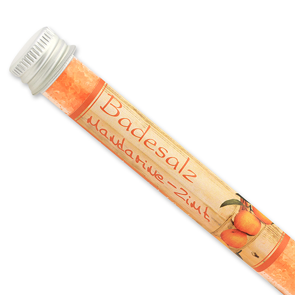 Badesalz 28g in der Phiole, Mandarine-Zimt 