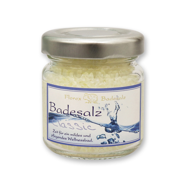 Bath salt 60g in a glass jar, Classic 