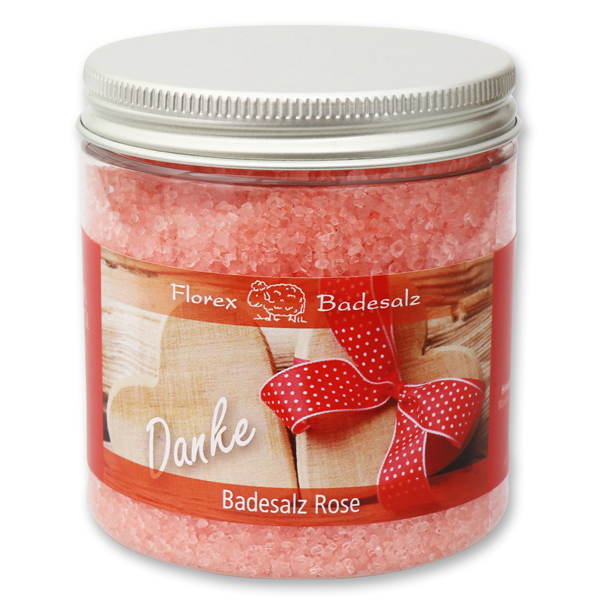 Bath salt 300g in a container "Danke", Rose 