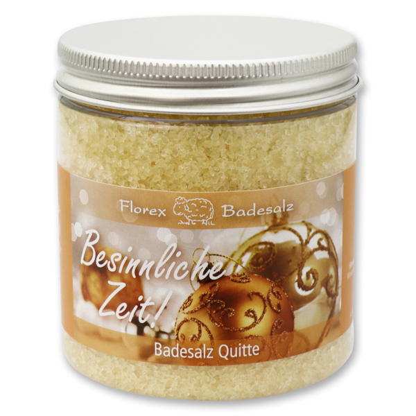 Bath salt 300g in a container "Besinnliche Zeit", Quince 