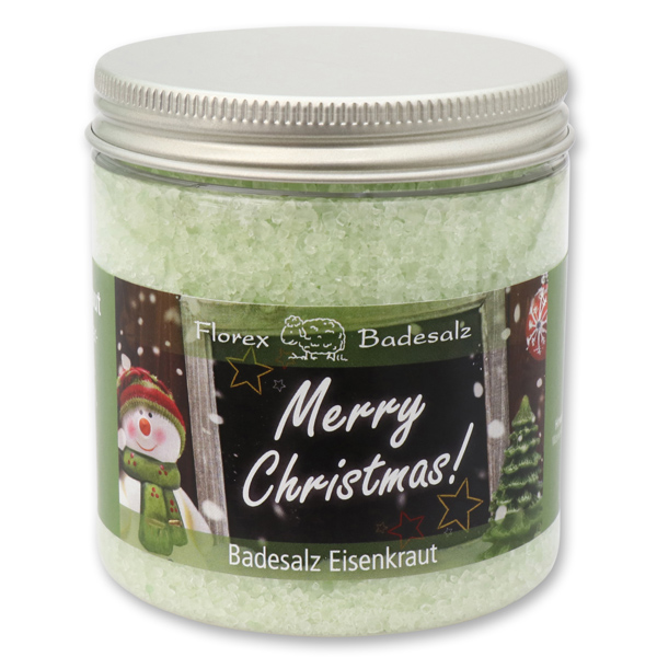 Bath salt 300g in a container "Merry Christmas", Verbena 