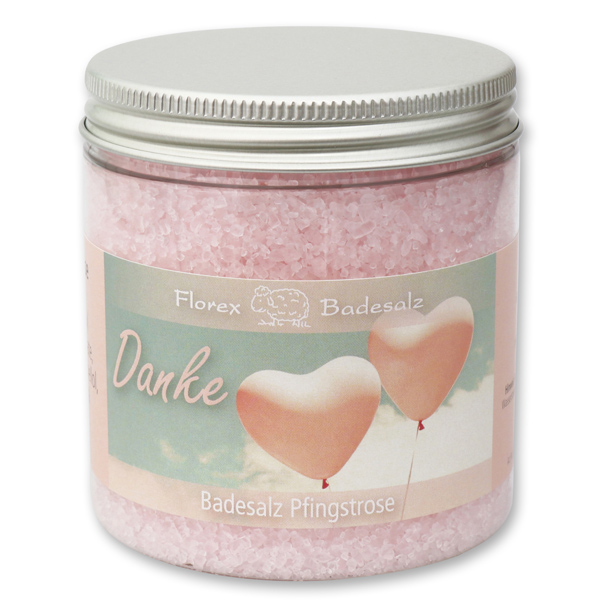 Bath salt 300g in a container "Danke", Peony 