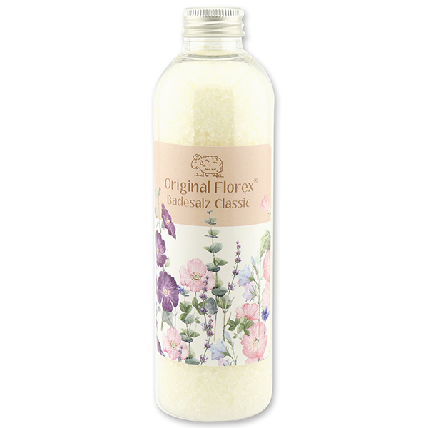 Bath salt 320g 'Blütenzart' with design 6, Classic 