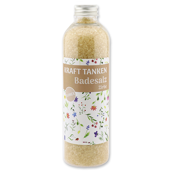 Bath salt 320g in a bottle "Kraft tanken", Swiss Pine 