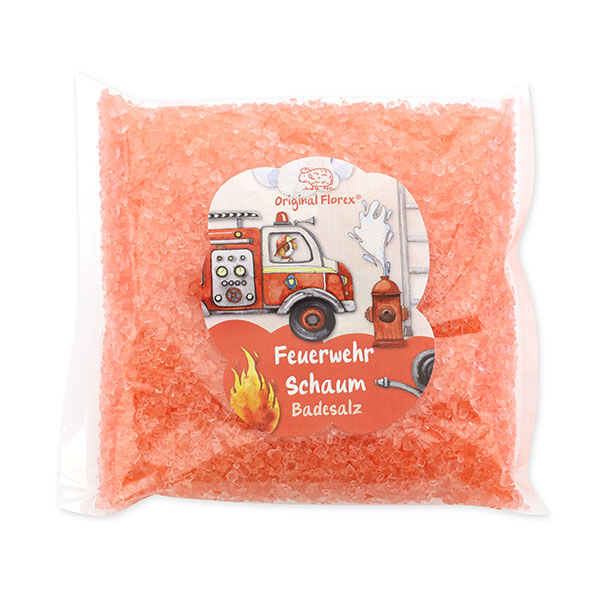 Bath salt 120g in a cellophane bag "Feuerwehr Schaum", Berry dream 