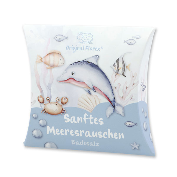 Bath salt 120g in a pillow "Sanftes Meeresrauschen", Cloud breeze 