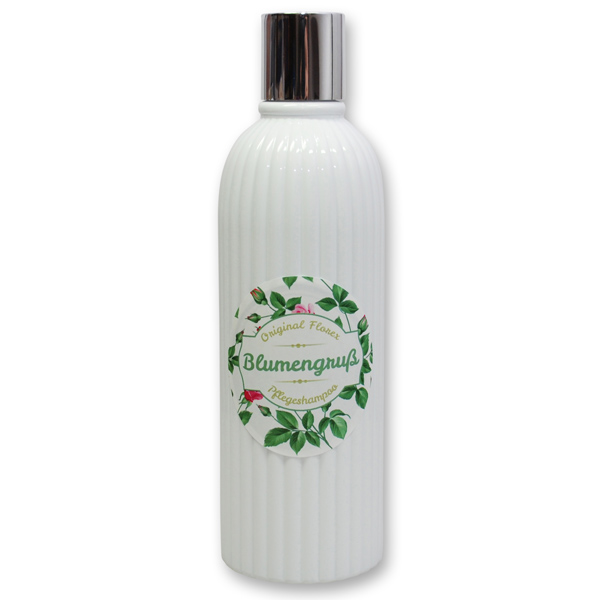 Shampoo hair&body with sheep milk 330ml "Blumengruß", Verbena 