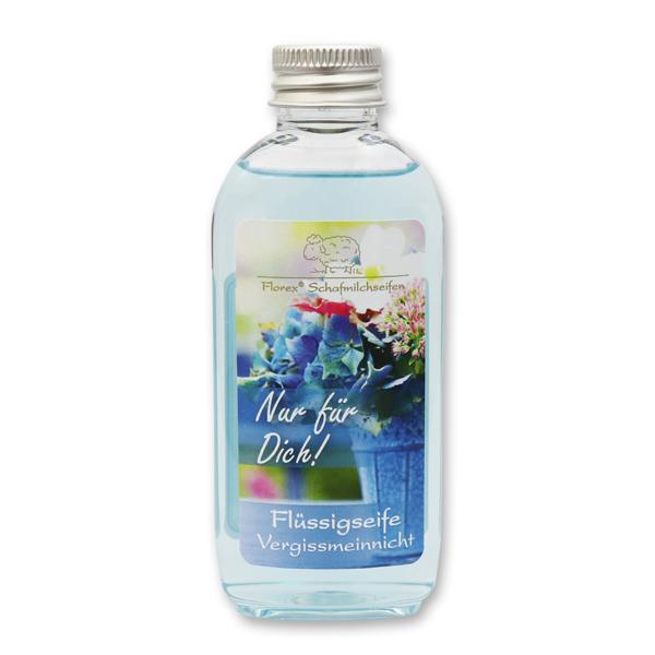 Liquid sheep milk soap 75ml "Nur für Dich", Forget-me-not 