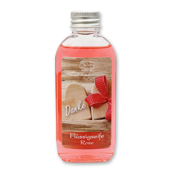 Flüssigseife mit Schafmilch 75ml "Danke", Rose 