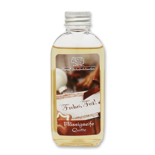 Liquid sheep milk soap 75ml "Frohes Fest", Quince 