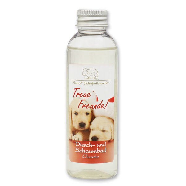 Dusch- und Schaumbad mit Schafmilch 75ml "Treue Freunde", Classic 