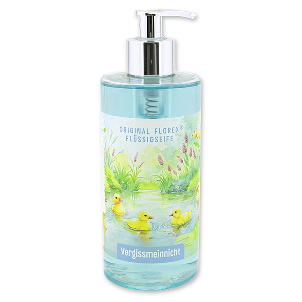 Flüssigseife mit biologischer Schafmilch 400ml "Naturzauber Motiv 12", Vergissmeinnicht 