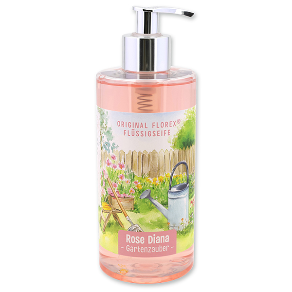 Liquid sheep milk soap 400ml "Charming Garden motif  6", Rose "Diana" 