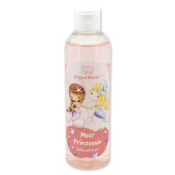 Foam bath with organic sheep milk 250ml in a bottle "Meer Prinzessin", Flower magic 