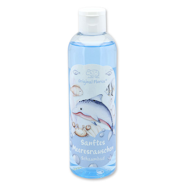 Foam bath with organic sheep milk 250ml in a bottle "Sanftes Meeresrauschen", Cloud breeze 