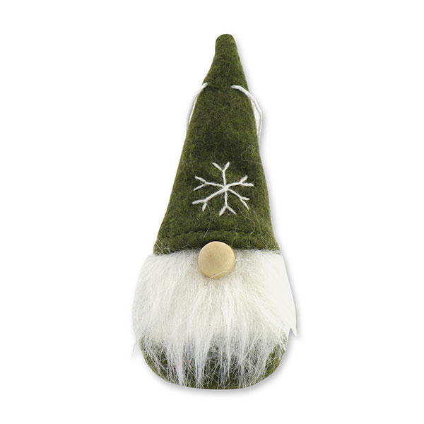 Wichtel "Stoff-Santa" 10cm, grün 