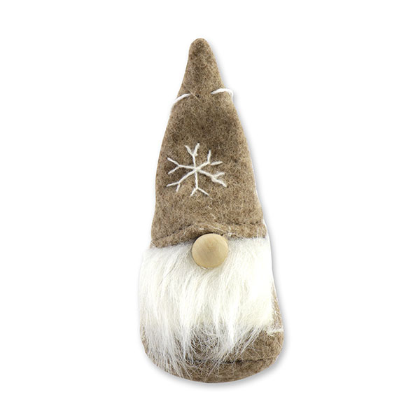 Gnome "Santa" 10cm, brown 