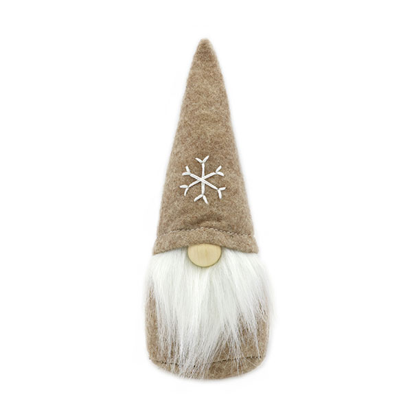 Gnome "Santa" 15cm, brown 