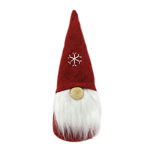 Gnome "Santa" 20cm, bordeaux 