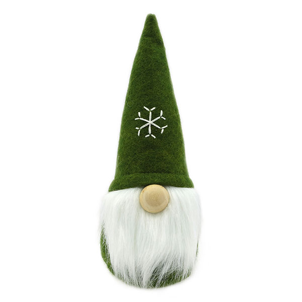 Wichtel "Stoff-Santa" 30cm, grün 