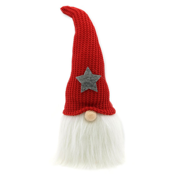 Wichtel mit Bart 21cm, rot 