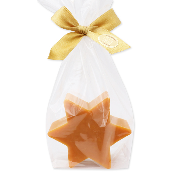 Sheep milk soap star 80g, in a cellophane, Tangerine-cinnamon 