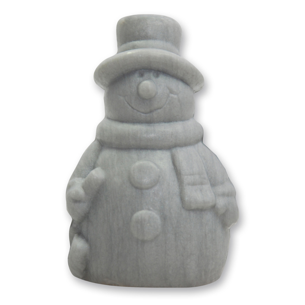 Sheep milk soap snowman 40g, Christmas rose silver 