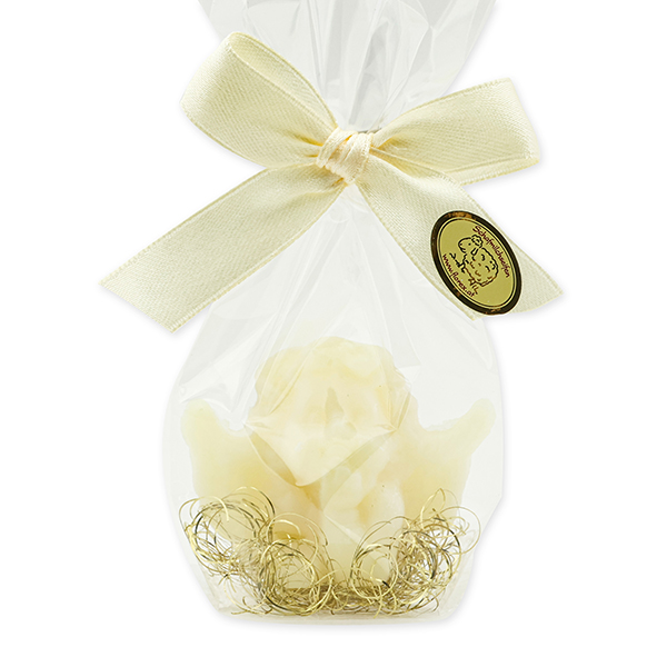 Schafmilchseife Traumengel 25g, mit Goldhaar in Cello, Classic 